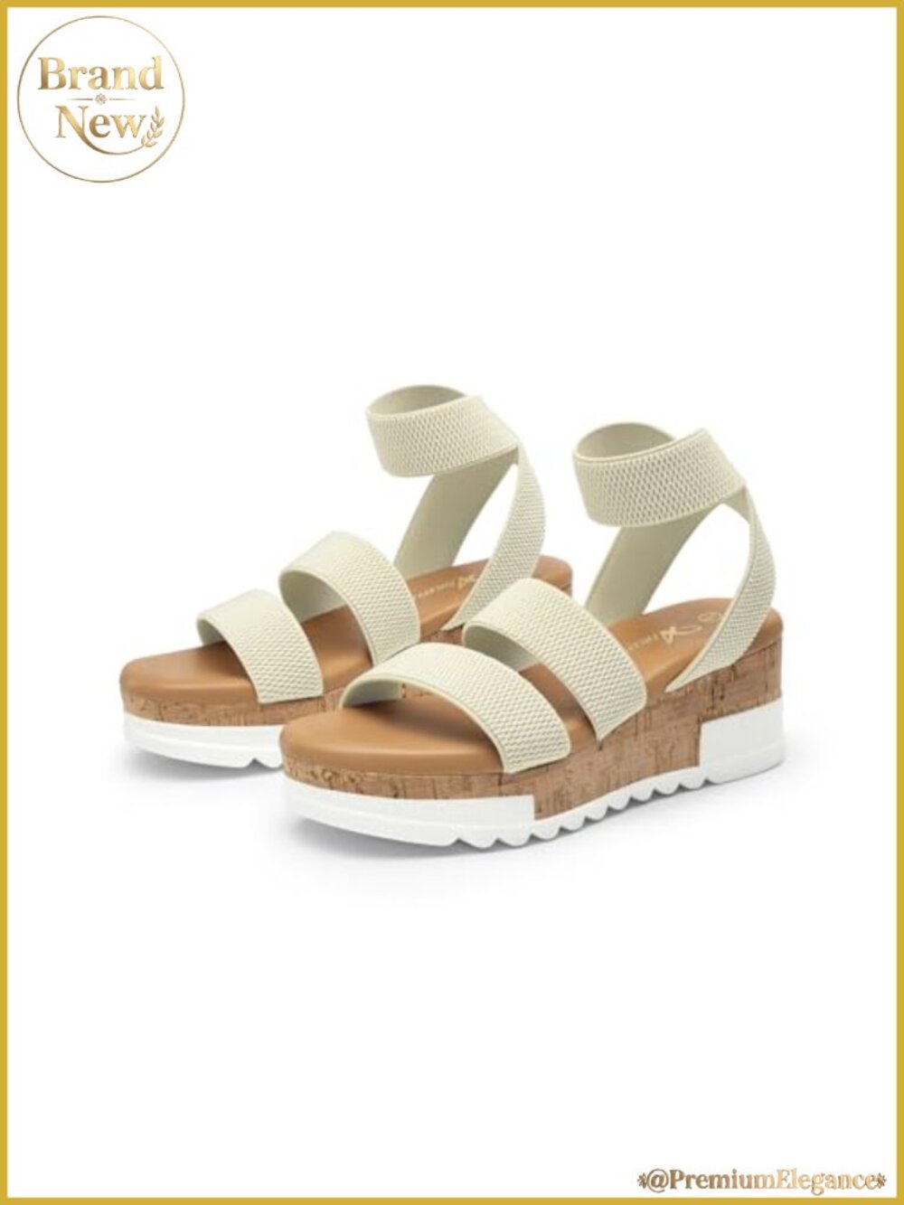 Women's Platform Wedge Sandals Open Toe Strappy Cork